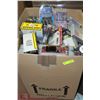 Image 1 : LARGE BOX WITH DATA CARTRIDGES, INK REFILL KITS ETC