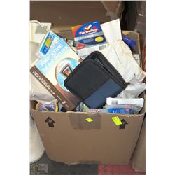 BOX OF COMPUTER SUPPLIES AND ACCESSORIES