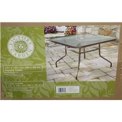 101 X101 CM PATIO TABLE NEW IN BOX