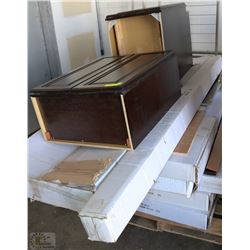 NEW KITCHEN CABINETRY INCL 10'X10' WITH FRIDGE/