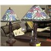 Image 1 : TWO DECORATIVE REPRODUCTION TIFFANY LOOK ALIKE
