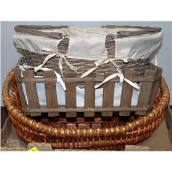 THREE ASSORTED BASKETS