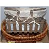 Image 1 : THREE ASSORTED BASKETS