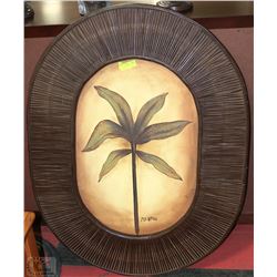 LARGE WICKER WALL HANGING 47"L X 36"W