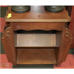 WOODEN MAGAZINE STAND 24"X13"X26"H