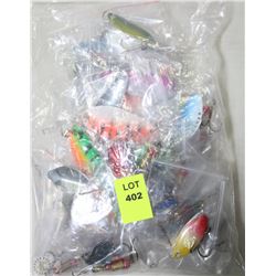BAG OF 30 ASSORTED NEW FISHING LURES