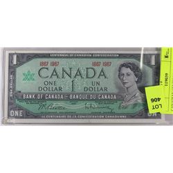 CANADIAN CENTENNIAL ONE DOLLAR BANKNOTE