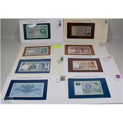 8 BANK NOTES OF ALL NATIONS INCL SCOTLAND,CAYMAN