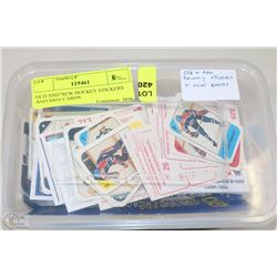 OLD AND NEW HOCKEY STICKERS AND MINI CARDS