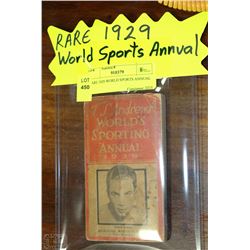 RARE 1929 WORLD SPORTS ANNUAL