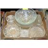 Image 1 : ESTATE CUT GLASS BOWL COLLECTION WITH TWO TRINKET