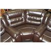 Image 3 : NEW CHOCOLATE BROWN LEATHERETTE RECLINING