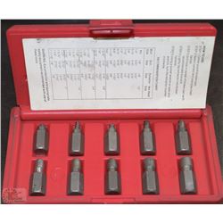 MAC TOOLS 10PC HEXAGONAL HEAD MULTI SPLINE SET