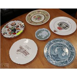ESTATE ASSORTMENT OF 6 COLLECTIBLE PLATES