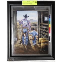 CANADIAN '94 FINALS RODEO PICTURE SIGNED J.HERLEY