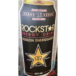 6' DOUBLE SIZE ROCKSTAR ENERGY DRINK ON CORRUGATED