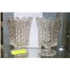 Image 1 : PAIR OF CRYSTAL VASES
