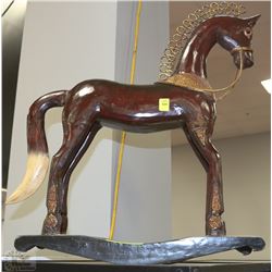 DECORATIVE WOODEN ROCKING HORSE