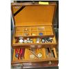 Image 1 : ESTATE JEWELLERY BOX WITH CONTENTS