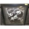 Image 1 : PANDA TRIO FRAMED PICTURE