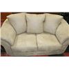 Image 1 : BEIGE MICROFIBRE LOVE SEAT