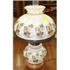 Image 1 : LARGE ESTATE HAND PAINTED FLORAL LAMP
