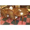 Image 3 : 1975 THOMASVILLE WOODEN DINING TABLE SET,6 CHAIRS