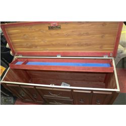 HUPPE BROS. CEDAR CHEST WITH CHERRYWOOD OUTSIDE