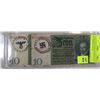 Image 1 : 2 NAZI BANK NOTES STAMPED 10-SS FRUNSBERG & GROSS