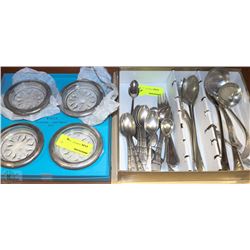 ESTATE SILVERWARE AND BIRKS ASHTRAY COLLECTION