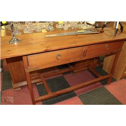18" X 63" X 32" H PINE SOFA TABLE