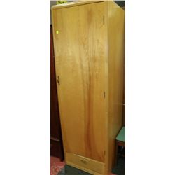 VINTAGE WOOD WARDROBE CABINET