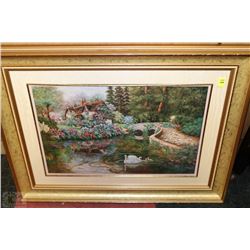 GOLD TONE FRAMED PICTURE