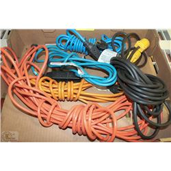 FLAT OF EXTENSION CORDS