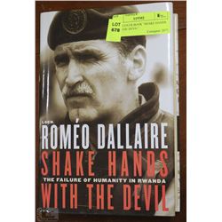 HARD COVER BOOK "SHAKE HANDS WITH THE DEVIL"