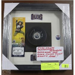 AUTHENTIC RYAN SMYTH AUTOGRAPH PUCK  & 2006