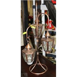 LARGE COPPER CENTER PIECE TEALIGHT HOLDER