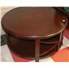 Image 1 : DECORATIVE ROUND CHERRYWOOD COFFEE TABLE