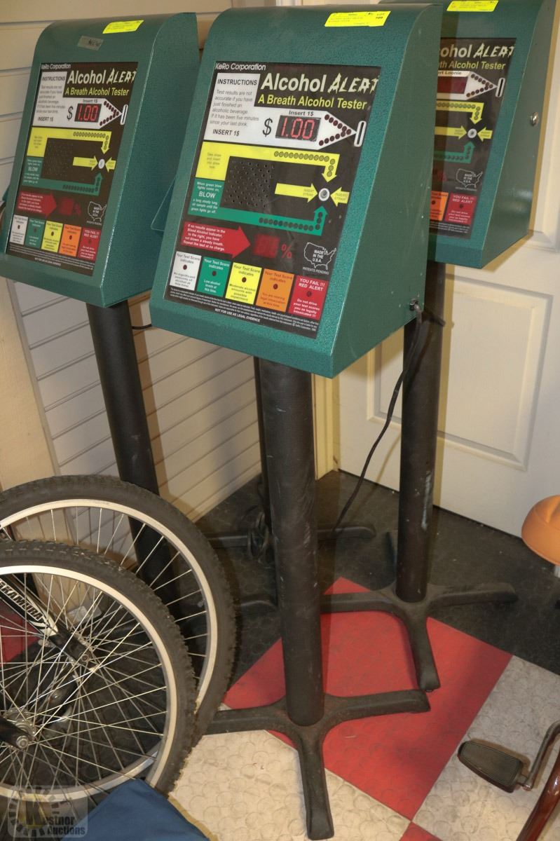 Alcohol Alert Coin Operated Machine