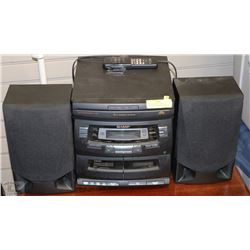 SHARP ALL IN ONE ,MINI COMPONENT SYSTEM W/ REMOTE