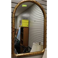 GOLD TONE FRAMED WALL MIRROR