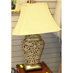 LARGE HOME DECOR LAMP ENGRAVED BASE 30" HIGH