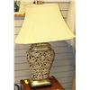 Image 1 : LARGE HOME DECOR LAMP ENGRAVED BASE 30" HIGH