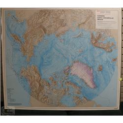 LARGE CANADA NORTH CIRCUMPOLAR REGION MAP
