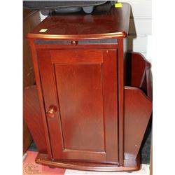 WOOD MAGAZINE RACK CABINET