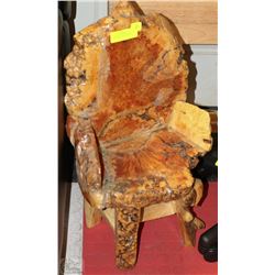 CEDAR BARK CHILDS CHAIR