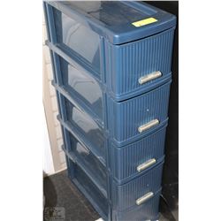 5 DRAWER CABINET 17"X8"X33"H
