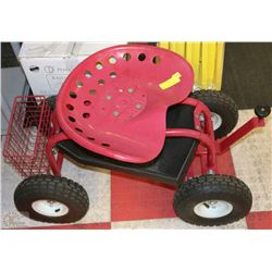 LEE VALLEY TRACTOR SCOUT GARDEN BUDDY WITH SWIVEL
