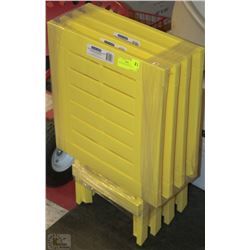 4 NEW FOLDING PATIO TABLES
