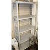 Image 1 : 5 TIER PLASTIC SHELF 15" X 28" X 68"